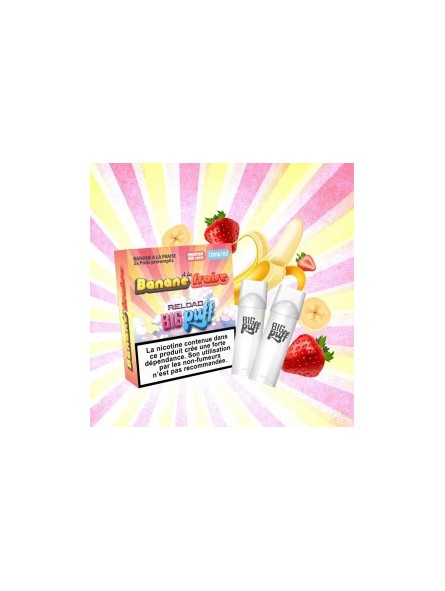 CARTOUCHES PUFF BANANE À LA FRAISE / 2PCS - BIG PUFF RELOAD-PUFFS-alavape.com CARTOUCHES PUFF BANANE À LA FRAISE / 2PCS - BIG PUFF RELOAD-PUFFS-alavape.com