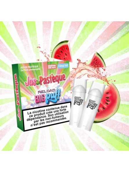 CARTOUCHES PUFF JUS DE PASTÈQUE / 2PCS - BIG PUFF RELOAD-PUFFS-alavape.com CARTOUCHES PUFF JUS DE PASTÈQUE / 2PCS - BIG PUFF RELOAD-PUFFS-alavape.com