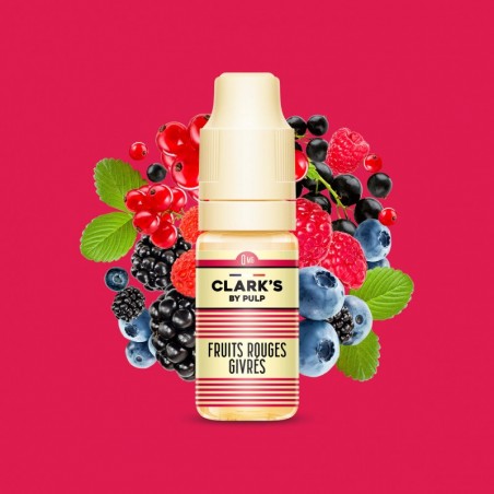 E LIQUIDE FRUITS ROUGES GIVRÉS 10ML - CLARK'S BY PULP-Eliquides-alavape.com