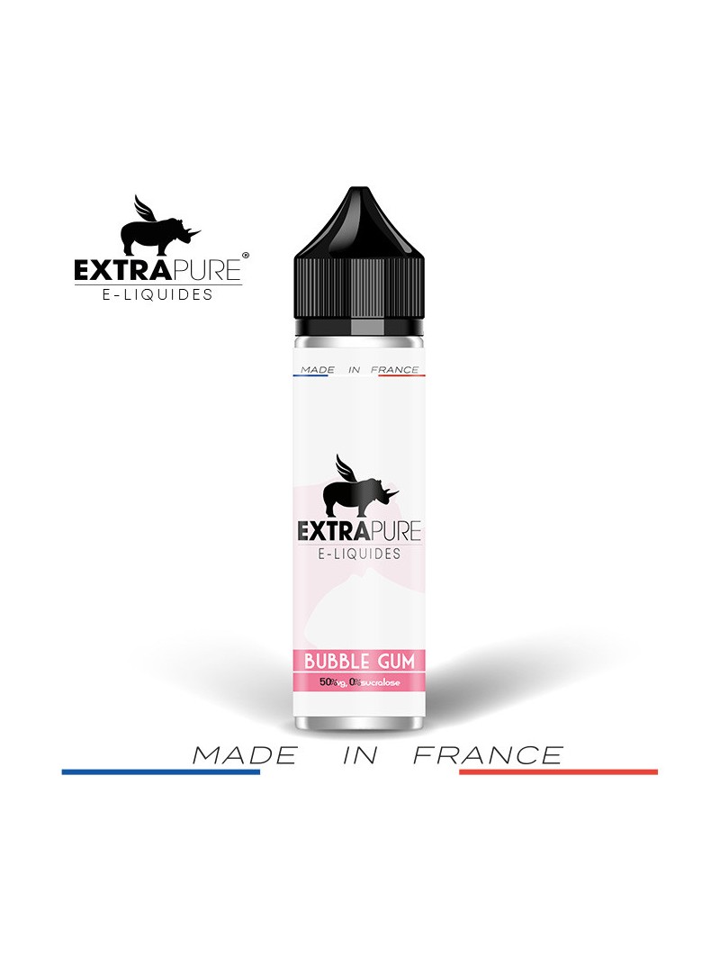 E LIQUIDE BUBBLE GUM 50ML - EXTRAPURE-Eliquides-alavape.com