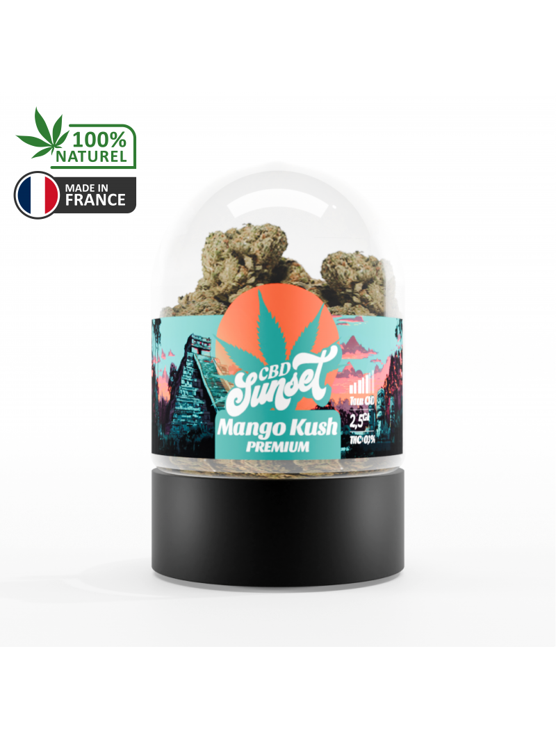 Fleur Mango Kush 2.5G - SUNSET CBD HEMPLAB
