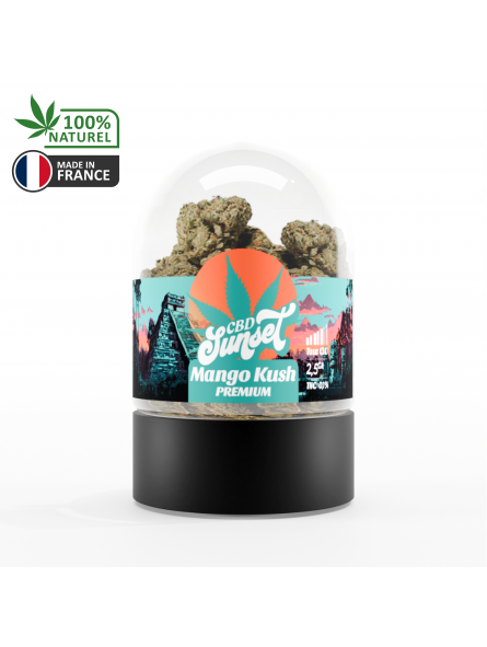 Fleur Mango Kush 2.5G - SUNSET CBD HEMPLAB